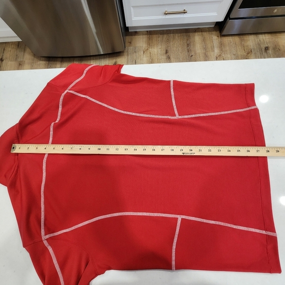 Columbia Golf Omni-Wick Shotgun Pullover Jacket 1/4 Zip Red Mens Medium - Picture 11 of 12